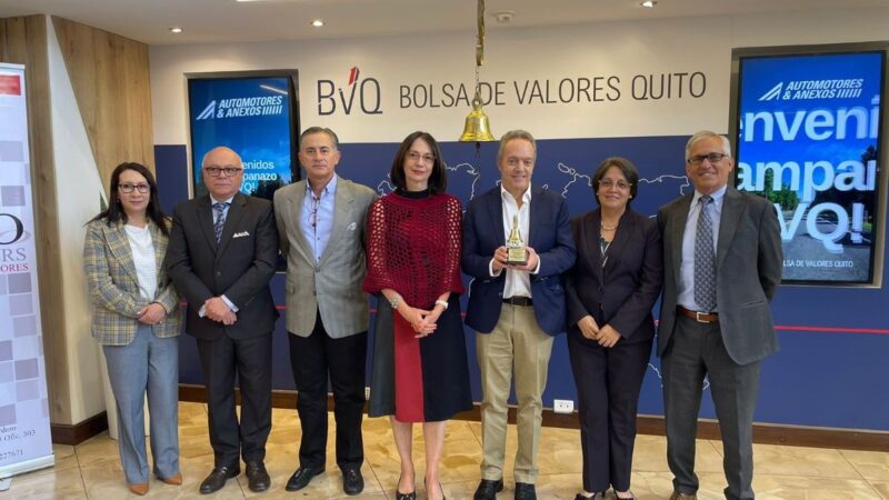 Automotores y Anexos S.A. tuvo su ‘Campanazo’ de la Bolsa de Valores de Quito