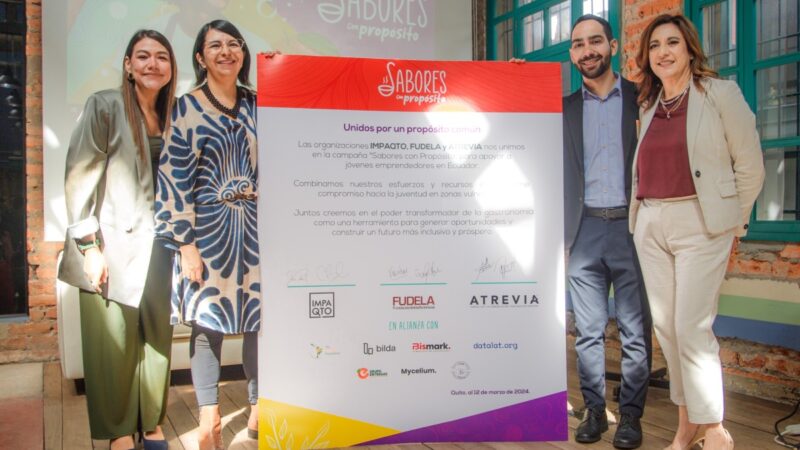 Sabores con propósito creará emprendimientos para jóvenes en situación de vulnerabilidad