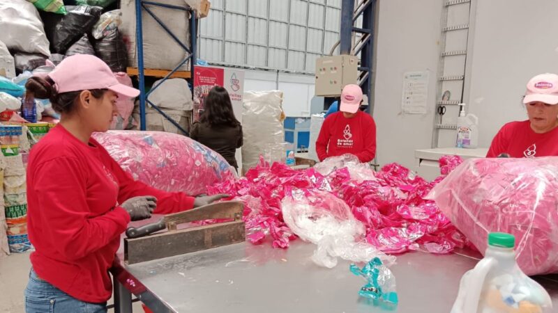 Fundación Botellas de Amor construye parques y mobiliario con plástico usado