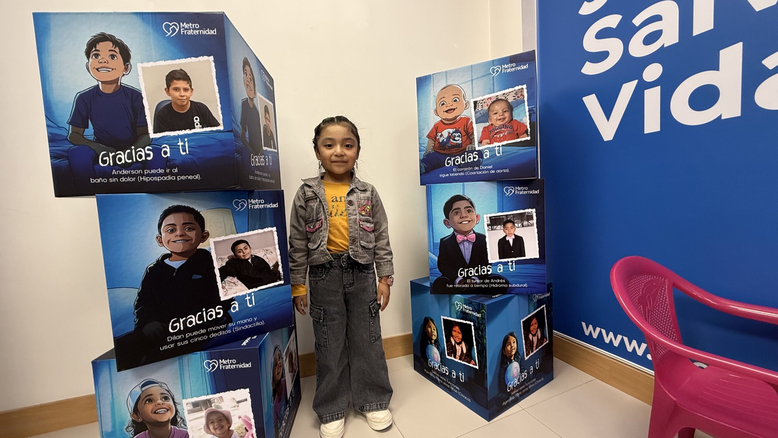 Fundación Metrofraternidad activa campaña para salvar el corazón de Pauleth