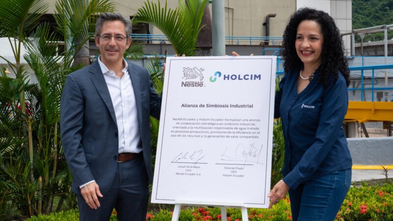 Nestlé y Holcim reutilizan agua en procesos productivos