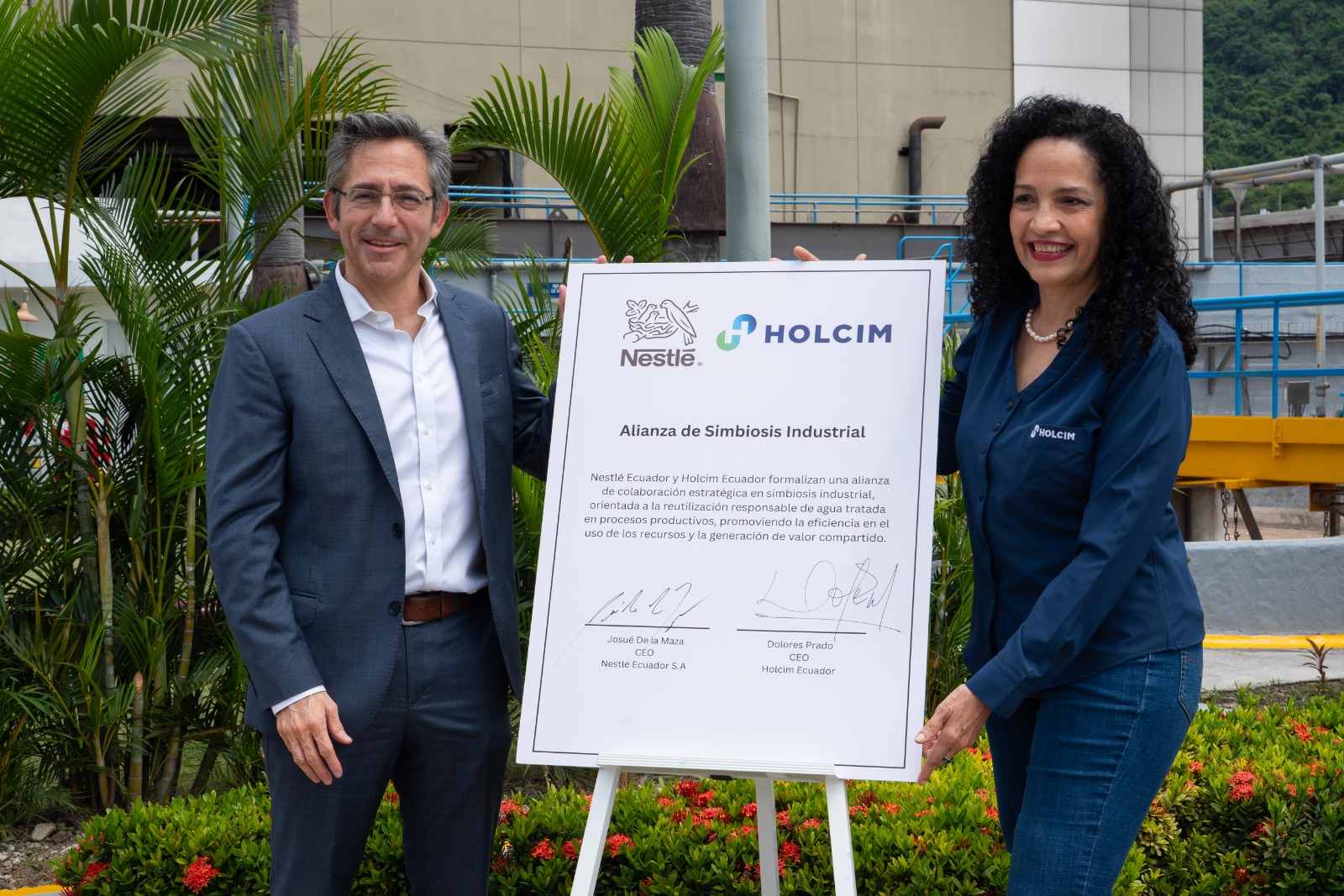 Nestlé y Holcim reutilizan agua en procesos productivos