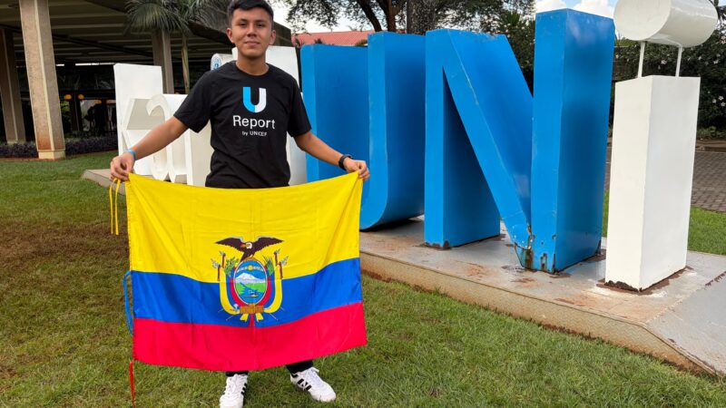 Adolescente de Sucumbíos representó a Ecuador en encuentro mundial en Kenia