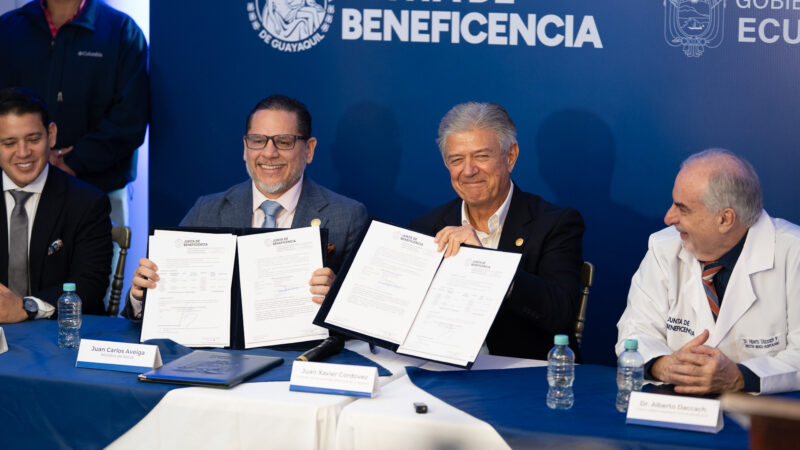 La Junta de Beneficencia de Guayaquil dona 300.000 vacunas contra el VPH